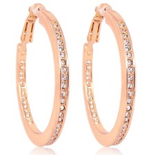 Creolen Rosegold Ohrringe