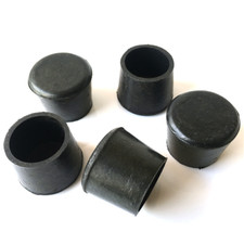 Gummi Stuhlbeinkappen Schwarz