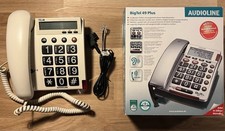 Audioline 49 plus Schnurgebundenes Seniorentelefon mit Kurzwahltasten Weiß