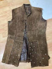 kleine Lederweste Jacke Larp und Cosplay Kostüm Mittelalter Rüstung beschädigt