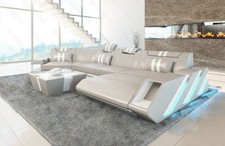 Leder Sofa Wohnlandschaft