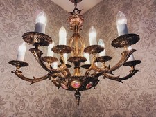 antik 12 Fl Kronleuchter