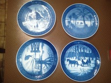 4 x WEIHNACHTSTELLER* ROYAL COPENHAGEN JAHRG.71,72,73,84 TOP ZUSTAND