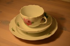MEISSEN | Rote Rose | Kaffeegedeck 3-tlg. | 2. Wahl (173)