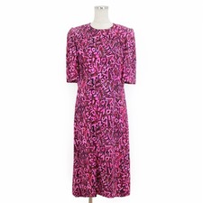 LOUIS VUITTON Stephen Sprouse 2014SS Graffiti Line Logo Allover Print Dress