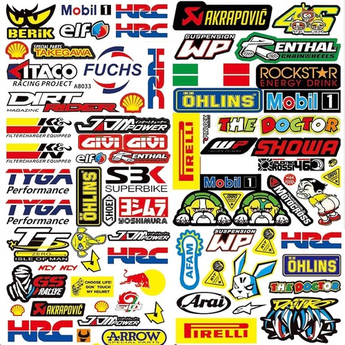 Teiliges sticker motorrad - 90-teiliges,