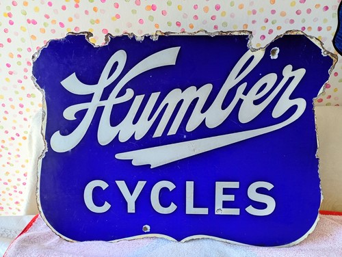Vintage humber cycles emaille - vintage,