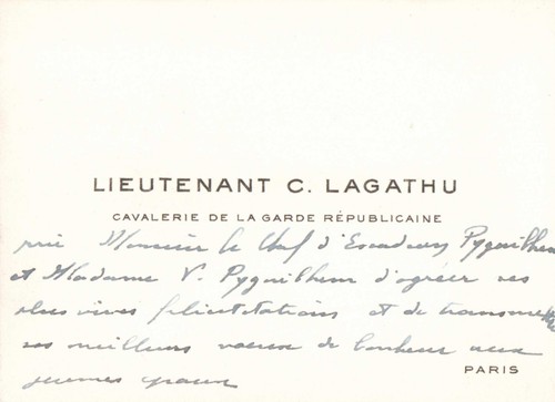 Alte visitenkarte leutnant - alte,
