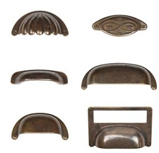 Möbelgriffe für Antik und Stilmöbel Buffet Schrank Griff Gründerzeit Jugendstil