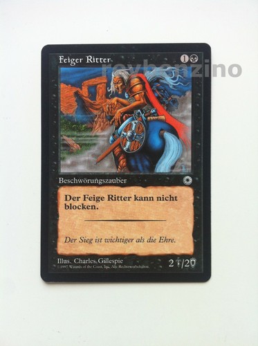 Feiger ritter magic the - ritter,