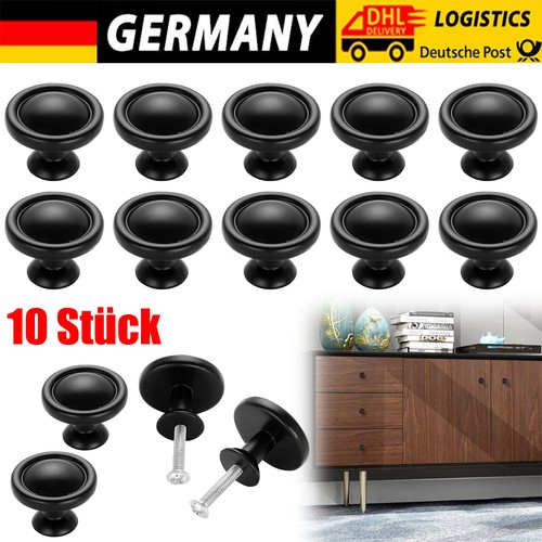 10x edelstahl möbelknopf - 10x,