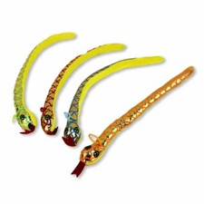 4 Stück Plüsch Schlange mit