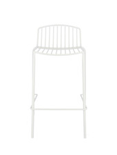 Jan Kurtz Barstuhl Hocker Mori Outdoor 49 x 81 x 49 cm Sitzhöhe 65 cm weiß302