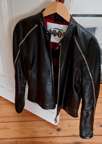 Dsquared2 lederjacke icon - dsquared2,