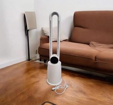 Rotorloser Standventilator Ventilator Fernbedienung Licht Weiß