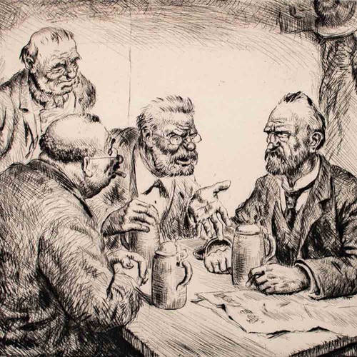 Otto quante männerporträt - quante, im