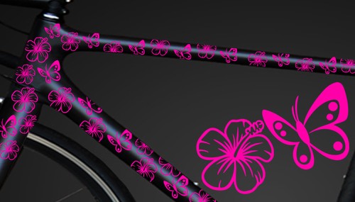 Teiliges fahrrad hibiscus - fahrrad,