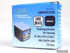 LBM LBMSF330 iNK-M40 Tintenpatrone Schwarz für Samsung SF-330 331P 335T, LESEN