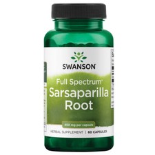 Swanson, Full Spectrum Sarsaparilla Root, 450mg, 60 Kapseln - Blitzversand