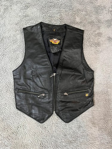 Harley davidson lederweste - davidson,