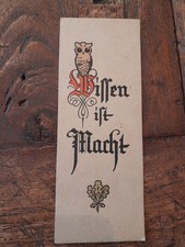 altes Lesezeichen.  Wissen ist