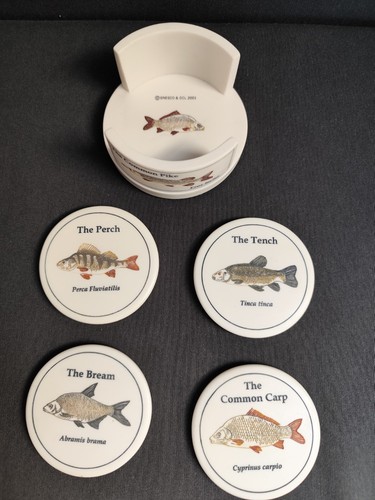 Vintage glasuntersetzer fische - glasuntersetzer,