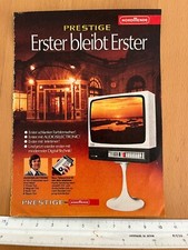 Nordmende Prestige Farbfernseher 1974 Werbung Reklame
