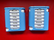2x Tabletten Organizer 7 Tage Tablettenbox Pillenbox Medizinhalter Pillendose