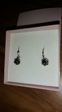 Amor Ohrringe Onyx Rhodinert
