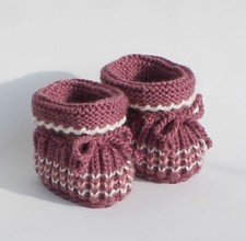 Babyschuhe gestrickt gehäkelt