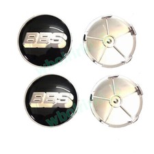 4x Für BBS 68mm Schwarz Alufelgen Wheel Felgendeckel Nabenkappen Nabendeckel New