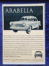 Lloyd Arabella. originale Werbung aus Zeitschrift, 1959, laminiert