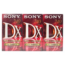 3x Sony VHS E-240DXF