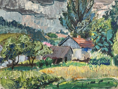 ölgemälde der abuernhof - ÖlgemÄlde,