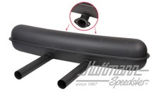 Auspuff, Stahlblech, 2x50mm