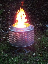Waschmaschinentrommel als Feuerkorb