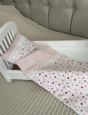 Puppenbettwäsche Puppendecke Puppenwagen Bettwäsche Decke Kissen Neu Limited