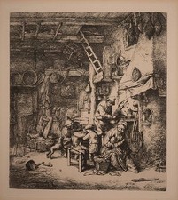 Adriaen Van Ostade Etching
