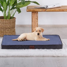 Hundebett Visco orthopädisch Katzenbett Pet Bed Hundesofa M-L-XL Blau Grau