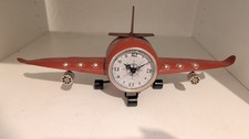 Flugzeug rot Uhr deko Deko uhr