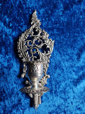 Wandkerzenleuchter- versilbert