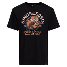 King Kerosin Herren Cartoon Print T-Shirt Speed Service in black
