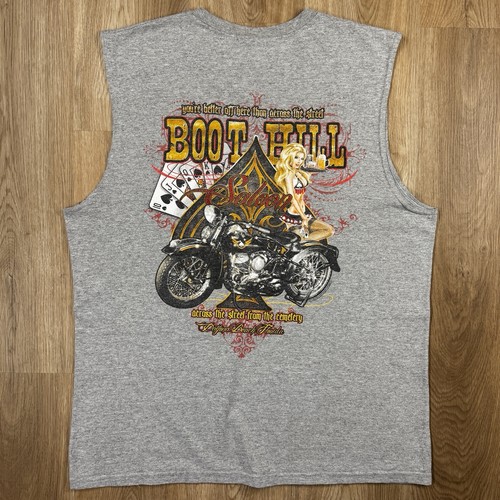 Vintage boot hill saloon biker - vintage,