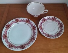 Sammeltassengedeck 3-teilig von CP Lettin (Halle)  Porzellan Sachsen-Anhalt GDR