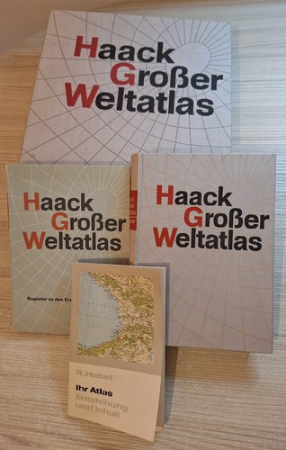 Haack großer weltatlas mit - großer, weltatlas,