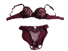 Damen BH Set Spitzen mit Bügel Push Up  Gr. S (36/38) / 75B