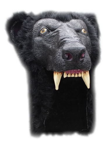Schwarzbär helm maske - schwarzbär,
