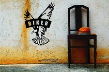 Wandtattoo - Adler, "BIKER"