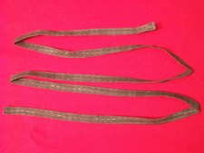 Frühe NVA Litze Kragenlitze für Unteroffizier,grau-braun (9mm) (1959-64) SELTEN 