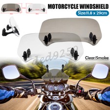 Motorrad Einstellbar Windschutzscheibe Windabweiser Spoiler Windschild Universal